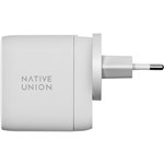 Native Union 67W Dual USB-C Fast GaN PD Wall Charger White