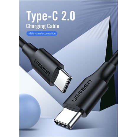 UGREEN USB-C a USB-C 2.0 3A cavo 3m nero
