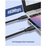 UGREEN USB-C a USB-C 2.0 3A cavo 3m nero
