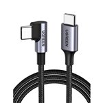 UGREEN USB-C a USB2.0-C angol. cavo circolare 1m grigio nero