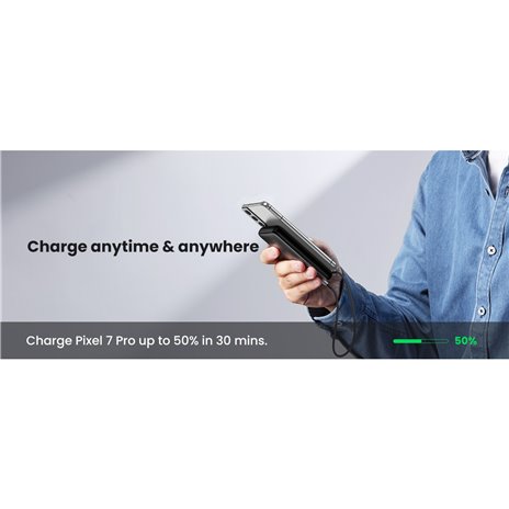 UGREEN USB-C a USB2.0-C angol. cavo circolare 1m grigio nero