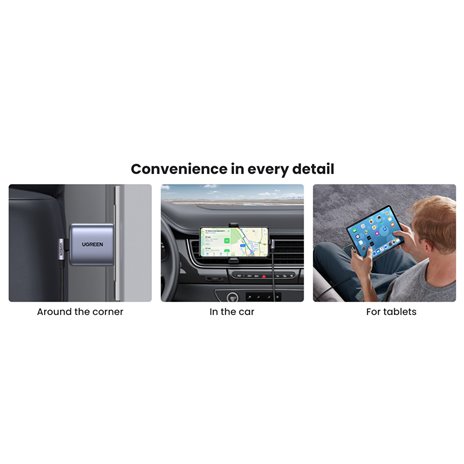 UGREEN USB-C a USB2.0-C angol. cavo circolare 1m grigio nero