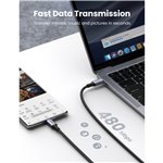 UGREEN USB-C a USB-C custodia all. con intreccio 3m
