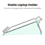UGREEN supporto Laptop argento