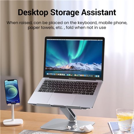 UGREEN supporto regolabile Laptop argento