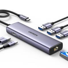 UGREEN Revodok USB-C Hub con 4K HDMI, Ethernet, PD100W 2