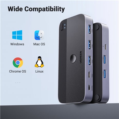 UGREEN USB 3.0 Sharing Switch 2 In 4 Out