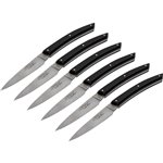 Jean Dubost Laguiole set coltelli 6pz., acrilico nero