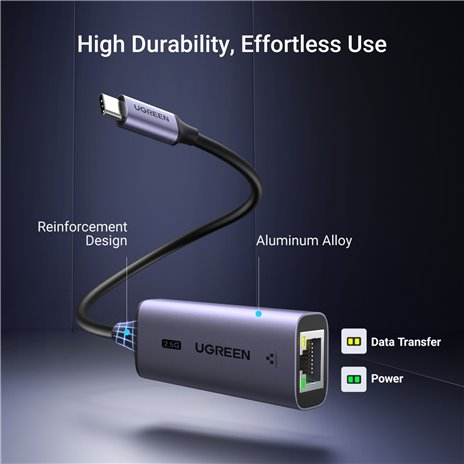 UGREEN USB-C to RJ45 2.5G Ethernet adatt.