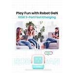 UGREEN Uno RG 65W 3-Port GaN caricatore rapido rosa blu
