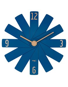 TFA Clock in the box blu orologio da parete