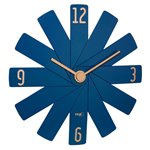 TFA Clock in the box blu orologio da parete