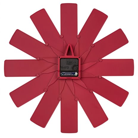TFA Clock in the box rosso orologio da parete