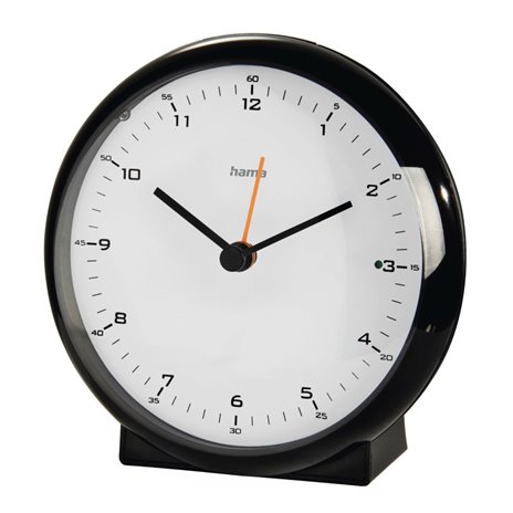 Hama sveglia radioc.Elegance Pro senza ticchettio, nero 1863