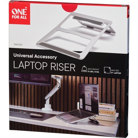 One for All supporto da viaggio per laptop alluminio DM 0050