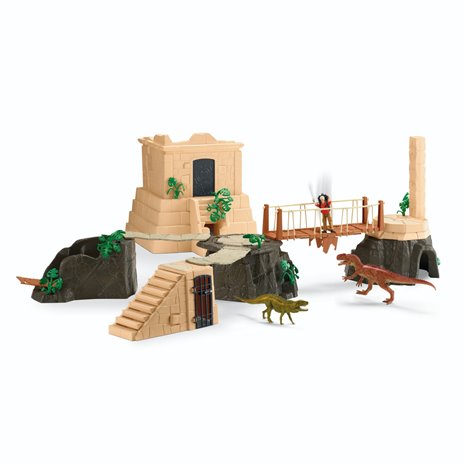 Schleich Dinosaurs      42656 Dino Tempel-Eroberung Mega-Set