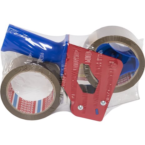 Tesa Tesapack Abroller Promo inkl. 2 Packb. braun 66m x 50mm