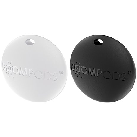 Boompods Boomtag 2 Pack nero & bian.