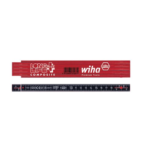 Wiha mtro a stecche Longlife Plus Composite 2 m metrico