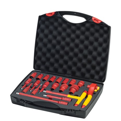 Wiha set isolato con cricchetto da  1/2  21 pz. con valigett