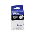 Brother labelling tape TC-291 white/black 9 mm lamin.