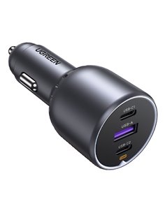 UGREEN 130W 3-Port Fast Car Char gray