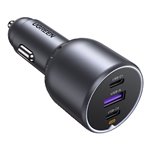 UGREEN 130W 3-Port Fast Car Char gray