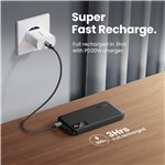 UGREEN 10000mAh Two-way powerbank ricarica rapida nero