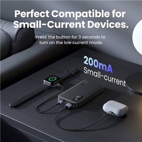 UGREEN 10000mAh Two-way powerbank ricarica rapida nero