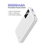 UGREEN 10000mAh Two-way powerbank ricarica rapida bianco