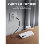 UGREEN 10000mAh Two-way powerbank ricarica rapida bianco
