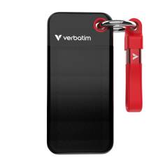 Verbatim Pocket SSD USB 3.2  2TB Black/Red
