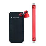 Verbatim Pocket SSD USB 3.2  2TB Black/Red
