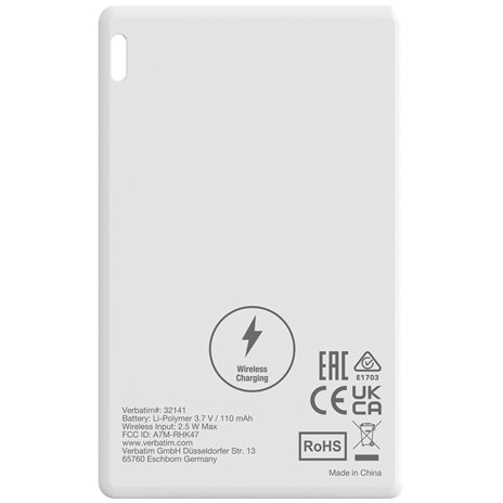 1x3 Verbatim My Finder Card BT schw.silb.weiß MYFCR-03BSW 32