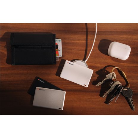 1x3 Verbatim My Finder Card BT schw.silb.weiß MYFCR-03BSW 32