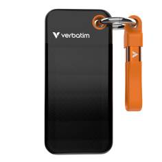Verbatim Pocket SSD USB 3.2  1TB Black/Orange