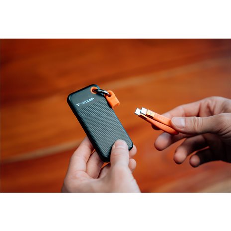 Verbatim Pocket SSD USB 3.2  1TB Black/Orange