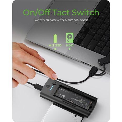 RaidSonic IB-180MS-C31 DockingStation M.2 NVMe&SATA SSD