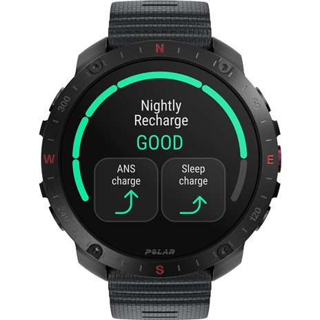 Polar Grit X2 Pro HR S-L nero