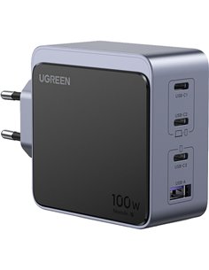 UGREEN Nexode S 100W 4-Port GaN caricatore rapido EU grigio