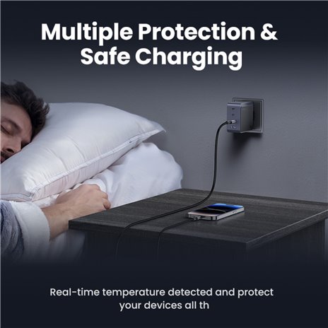 UGREEN Nexode S 100W 4-Port GaN caricatore rapido EU grigio