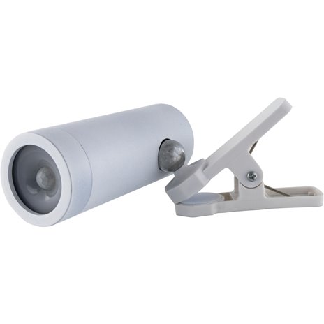 REV LED lampada c.clip a batt. interruttore, bianco 20141003