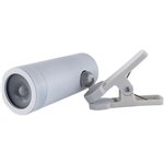 REV LED lampada c.clip a batt. interruttore, bianco 20141003