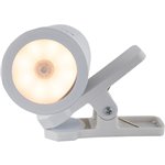 REV LED lampada c.clip a batt. interruttore, bianco 20141003