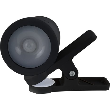 REV LED lampada c. clip a batt. c. interruttore, nero 201410