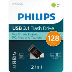 Philips 2 in 1 OTG         128GB USB 3.1 + USB C Midnight ne 2