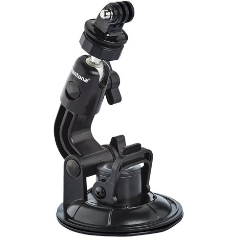 mantona supporto a ventosa XL 1/4 pollici + GoPro Mount
