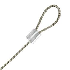 mantona safety line Set Stainless Steel 40cm + 100cm 2