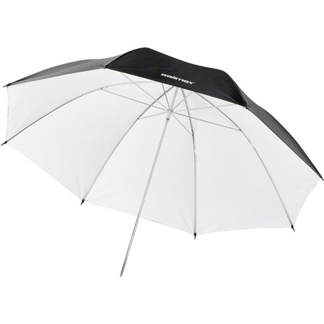 walimex pro ombrello riflettente nero/bianco, 84cm