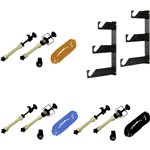 walimex set montaggio a parete per 3 sfondi, set di 3 pz.